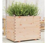 vidaXL Jardinière 90x60x72,5 cm bois de pin massif, jardinière d'extérieur, bac à fleurs, bac à tomates, jardinière de 3282604 Or G
