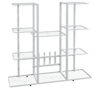Vidaxl Jardinière 94,5x25x89 Cm Blanc Fer Blanc