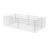 vidaXL Jardinière à Gabion 180x90x50 cm Décoration Jardin Terrasse Parterre