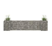 vidaXL Jardinière à Gabion en H Panier de Gabion Parterre Surélevé de Fleurs Plantes Jardin Terrasse Extérieur Fil d'Acier 145659