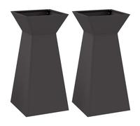 vidaXL Support de plante Noir Plastique 35 x 35 x 73 cm