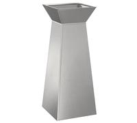 vidaXL Jardinière à Pilier Argent 40 x 40 x 100 cm, Jardin et terrasse, bac Moderne résistant pour déco extérieure, présentoir à Plantes, Support décoratif, Accessoires