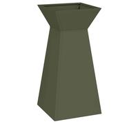 vidaXL Porte-plante Vert olive Métal 35 x 35 x 73 cm Jardinières