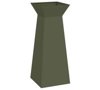 vidaXL Support de plante Vert olive Métal 40 x 40 x 101 cm Jardinières