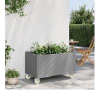 vidaXL Jardinière à Roulettes, Lit Surélevé de Jardin avec Roues, Pot de Fleurs, Bac à Plantes, Boîte de Plantation Patio 367981