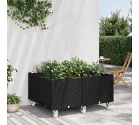 vidaXL Jardinière à Roulettes, Lit Surélevé de Jardin avec Roues, Pot de Fleurs, Bac à Plantes, Boîte de Plantation Patio 367987