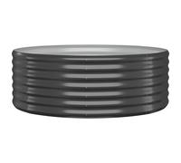 Vidaxl Jardinière Acier Enduit De Poudre 100x100x36 Cm Anthracite