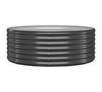 Vidaxl Jardinière Acier Enduit De Poudre 100x100x36 Cm Anthracite