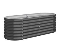Vidaxl Jardinière Acier Enduit De Poudre 114x40x36 Cm Anthracite