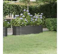 Vidaxl Jardinière Acier Enduit De Poudre 152x40x36 Cm Anthracite