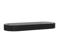 Vidaxl Jardinière Acier Enduit De Poudre 373x140x36 Cm Anthracite
