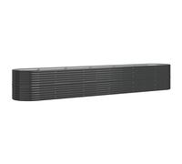 Vidaxl Jardinière Acier Enduit De Poudre 440x80x68 Cm Anthracite