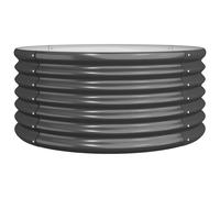 Vidaxl Jardinière Acier Enduit De Poudre 80x80x36 Cm Anthracite
