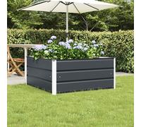 Vidaxl Jardinière Anthracite 100 X 100 X 45 Cm Acier