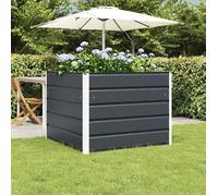 vidaXL Jardinière Anthracite 100 x 100 x 75 cm Acier 42018183