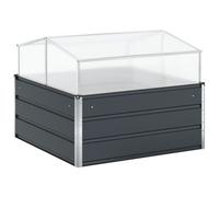 Vidaxl Jardinière Anthracite 100 X 100 X 77 Cm Acier Galvanisé