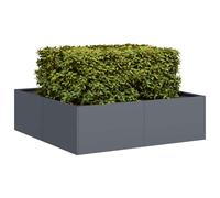 Vidaxl Jardinière Anthracite 100x100x30 Cm Acier