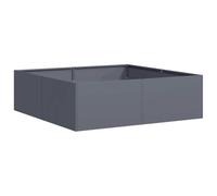 vidaXL Jardinière Anthracite 100x100x30 cm Acier