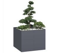 vidaXL Jardinière surélevée en acier Anthracite 100×100×80 cm