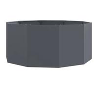 Vidaxl Jardinière Anthracite 120 X 120 X 50 Cm Acier