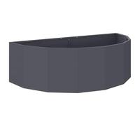 vidaXL Jardinière Anthracite 120 x 60 x 35 cm Acier, Jardinier en Acier, Support de Plantes, déco extérieure, Pot Durable, Accent de Serre, Pot terrasse