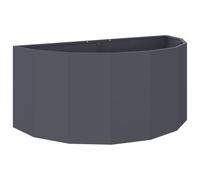 vidaXL Jardinière Anthracite 120 x 60 x 50 cm Acier, Jardinier en Acier, Support de Plantes, déco extérieure, Pot Durable, Accent de Serre, Pot terrasse