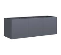 vidaXL Jardinière Anthracite 120x40x40 cm Acier laminé à Froid, Pot de Fleurs, Support de Plantes, lit surélevé, Support de jardinière, bac à Plantes