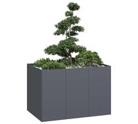 vidaXL Jardinière Anthracite 120 x 80 x 80 cm Acier