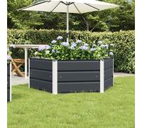 Vidaxl Jardinière Anthracite 129 X 129 X 45 Cm Acier