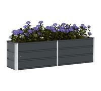 vidaXL Jardinière Anthracite 160 x 40 x 45 cm Acier