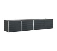 Vidaxl Jardinière Anthracite 195 X 100 X 45 Cm Acier Galvanisé