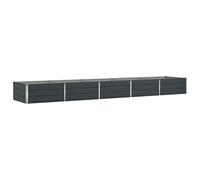 Vidaxl Jardinière Anthracite 195 X 100 X 45 Cm Acier Galvanisé