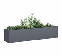 vidaXL Jardinière Anthracite 200x40x40 cm Acier laminé à Froid