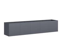 vidaXL Jardinière 200 x 40 x 40 cm Acier laminé à froid Anthracite