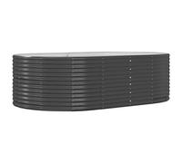 Vidaxl Jardinière Anthracite 212x140x68 Cm Acier Enduit De Poudre