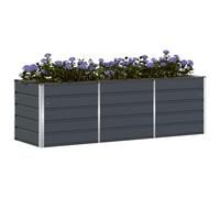 Vidaxl Jardinière Anthracite 240 X 80 X 75 Cm Acier