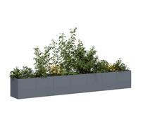 vidaXL Jardinière surélevée 280x40x40 cm acier laminé à froid anthracite