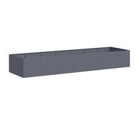 vidaXL Jardinière Anthracite 280x80x40 cm Acier