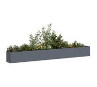 vidaXL Jardinière lit surélevé 360x40x40 cm acier laminé à froid anthracite