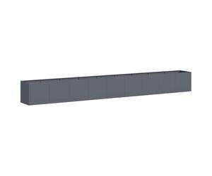 vidaXL Jardinière Anthracite 360x40x40 cm Acier laminé à Froid, Pot de Fleurs, Support de Plantes, lit surélevé, Support de jardinière, bac à Plantes