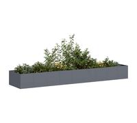 vidaXL Jardinière en acier anthracite 360 x 80 x 40 cm