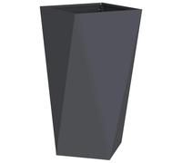 vidaXL Jardinière Anthracite 40 x 40 x 75 cm Acier, Jardin et terrasse, bac à Fleurs en Acier Robuste, boîte rectangulaire pour déco de Patio