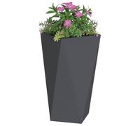 vidaXL Jardinière Anthracite 40 x 40 x 75 cm Acier, Jardin et terrasse, bac à Fleurs en Acier Robuste, boîte rectangulaire pour déco de Patio