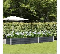 vidaXL Jardinière Anthracite 400 x 80 x 45 cm Acier 42018198