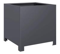 vidaXL Jardinière Anthracite 40x40x40 cm Acier