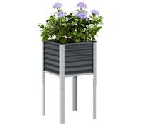 Vidaxl Jardinière Anthracite 45x45x88 Cm Acier