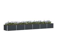 vidaXL Jardinière Anthracite 480 x 80 x 45 cm Acier, Design de jardin et terrasse, moderne, durable, solutions éco-responsables, améliore la vie en extérieur avec des espaces pratiques, idées créative