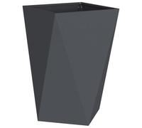 vidaXL Jardinière Anthracite 50 x 50 x 75 cm Acier, Jardin et terrasse, bac à Fleurs en Acier Robuste, boîte rectangulaire pour déco de Patio