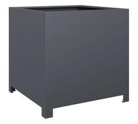 Vidaxl Jardinière Anthracite 50x50x50 Cm Acier