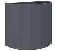 vidaXL Jardinière Anthracite 60 x 30 x 50 cm Acier, Jardinier en Acier, Support de Plantes, déco extérieure, Pot Durable, Accent de Serre, Pot terrasse
